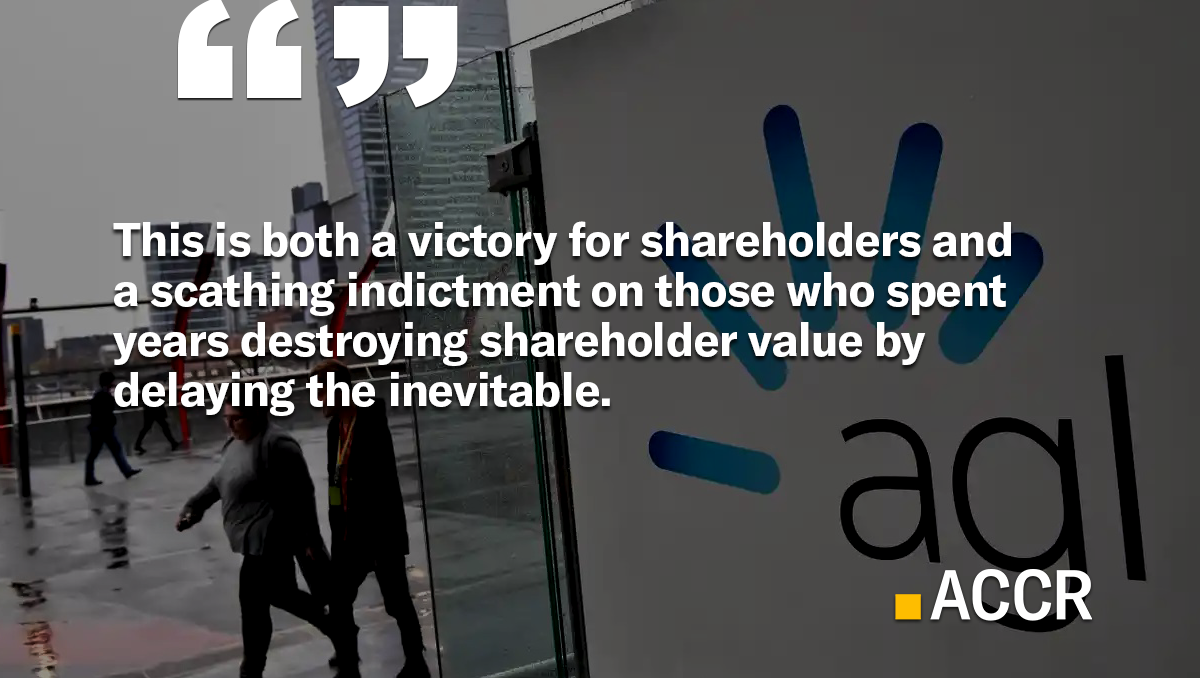 AGL shareholders make history by renewing board with climate